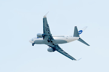 Image showing Flying Boeing 737-524 of Utair company