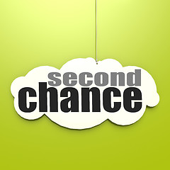 Image showing White cloud with second chance
