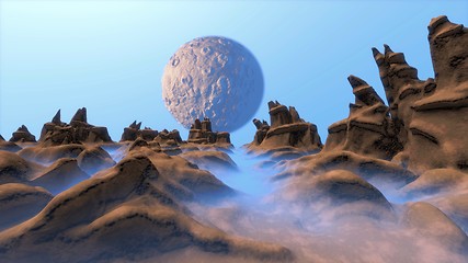 Image showing Moon landscape