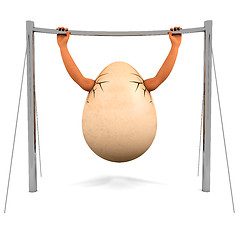 Image showing chinning egg