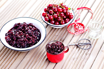 Image showing cherry jam