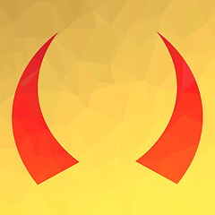 Image showing Red Horns Icon