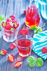 Image showing strawberry drink