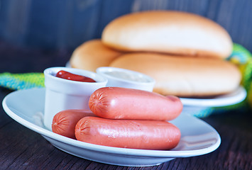 Image showing buns and sausages