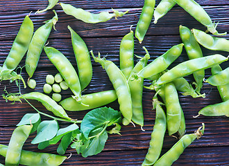 Image showing green peas