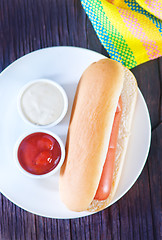 Image showing buns and sausages