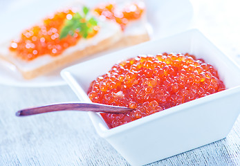 Image showing salmon caviar