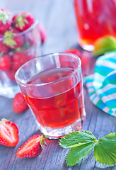 Image showing strawberry drink