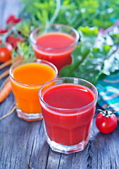 Image showing fresh vegetable juice