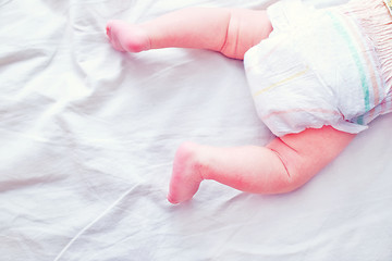 Image showing feets of newborn baby