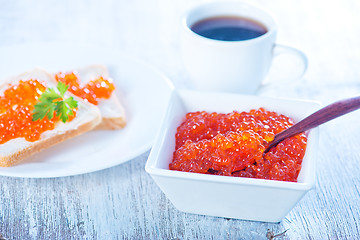 Image showing salmon caviar