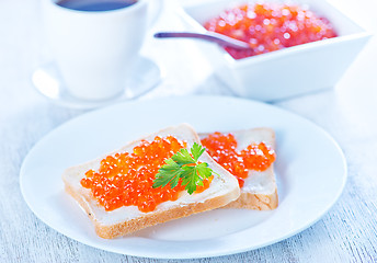 Image showing salmon caviar