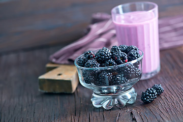 Image showing yogurt with berries