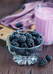 Image showing yogurt with berries