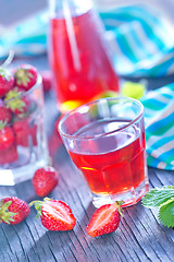 Image showing strawberry drink