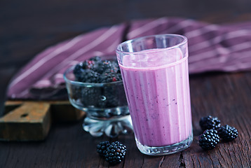 Image showing yogurt with berries