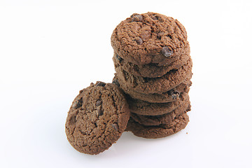 Image showing biscuits with chocolate