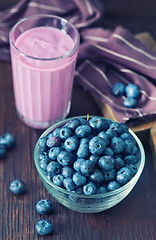 Image showing yogurt with blueberry