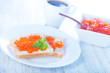 Image showing salmon caviar