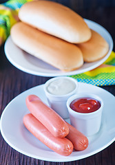 Image showing buns and sausages