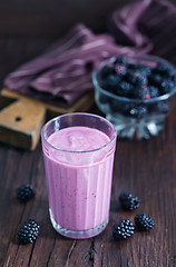 Image showing yogurt with berries