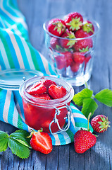 Image showing strawberry jam