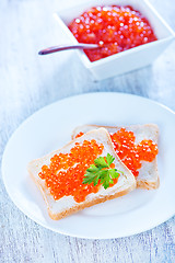 Image showing salmon caviar