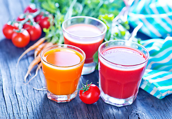 Image showing fresh vegetable juice