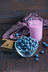 Image showing yogurt with blueberry