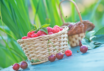 Image showing fresh raspberry