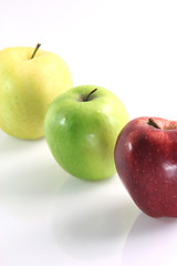 Image showing three apples detail