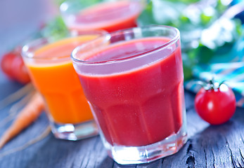 Image showing fresh vegetable juice