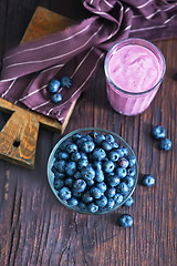 Image showing yogurt with blueberry