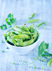 Image showing green peas