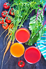 Image showing fresh vegetable juice