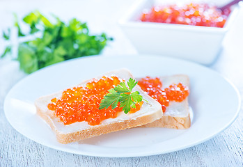 Image showing salmon caviar