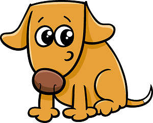 Image showing dog or puppy cartoon illustration