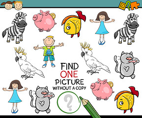 Image showing find single picture preschool game