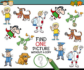 Image showing find single picture preschool task