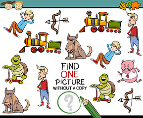 Image showing find single picture preschool test