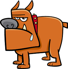 Image showing bull dog cartoon illustration