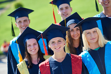 Image showing young graduates students group