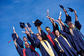 Image showing high school graduates students