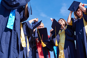 Image showing young graduates students group