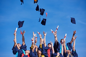 Image showing high school graduates students