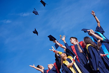 Image showing high school graduates students