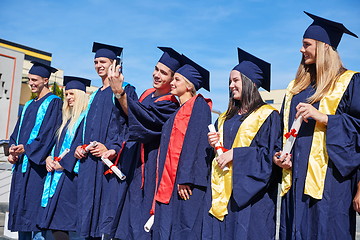 Image showing young graduates students group