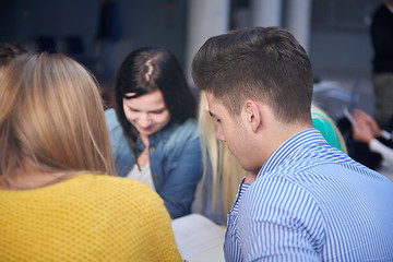 Image showing students group  study