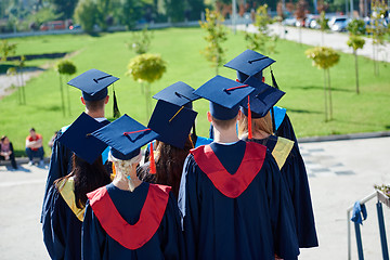 Image showing young graduates students group