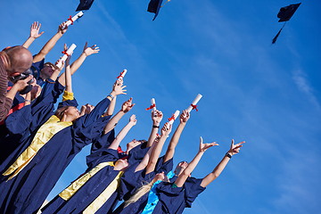 Image showing high school graduates students